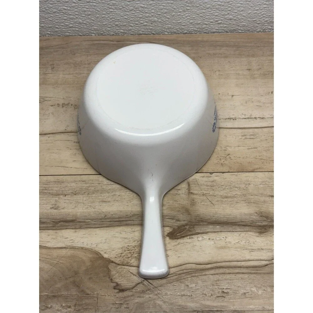 Vtg Corning Ware P-81-B Sauce Pan Blue Corning Flower No Lid